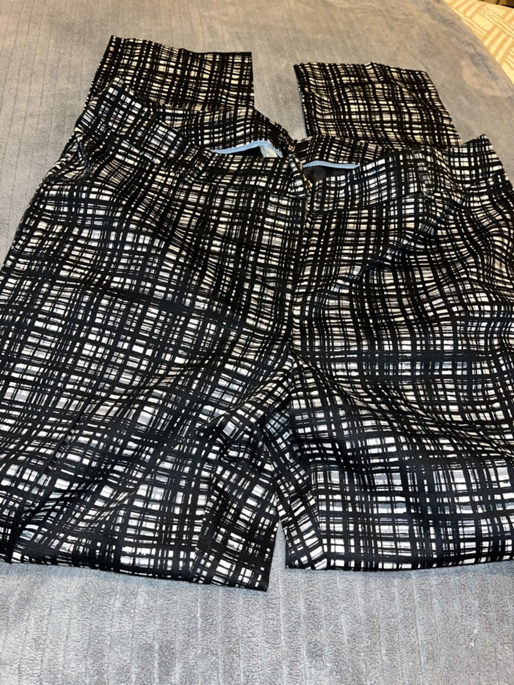 Apt. 9 Black and White Skinny Pants